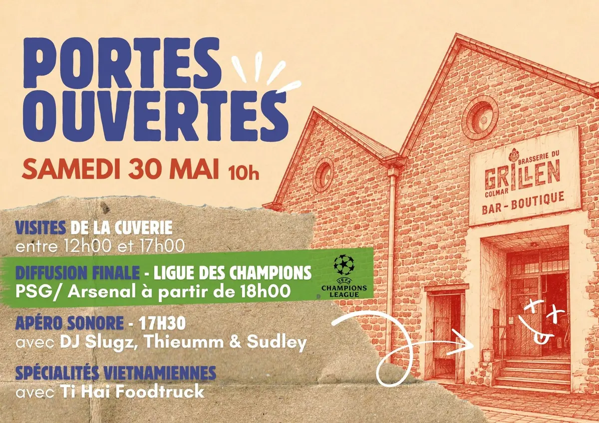 Portes ouvertes (visites, foodtruck, DJ Set, Diffusion PSG/Arsenal)