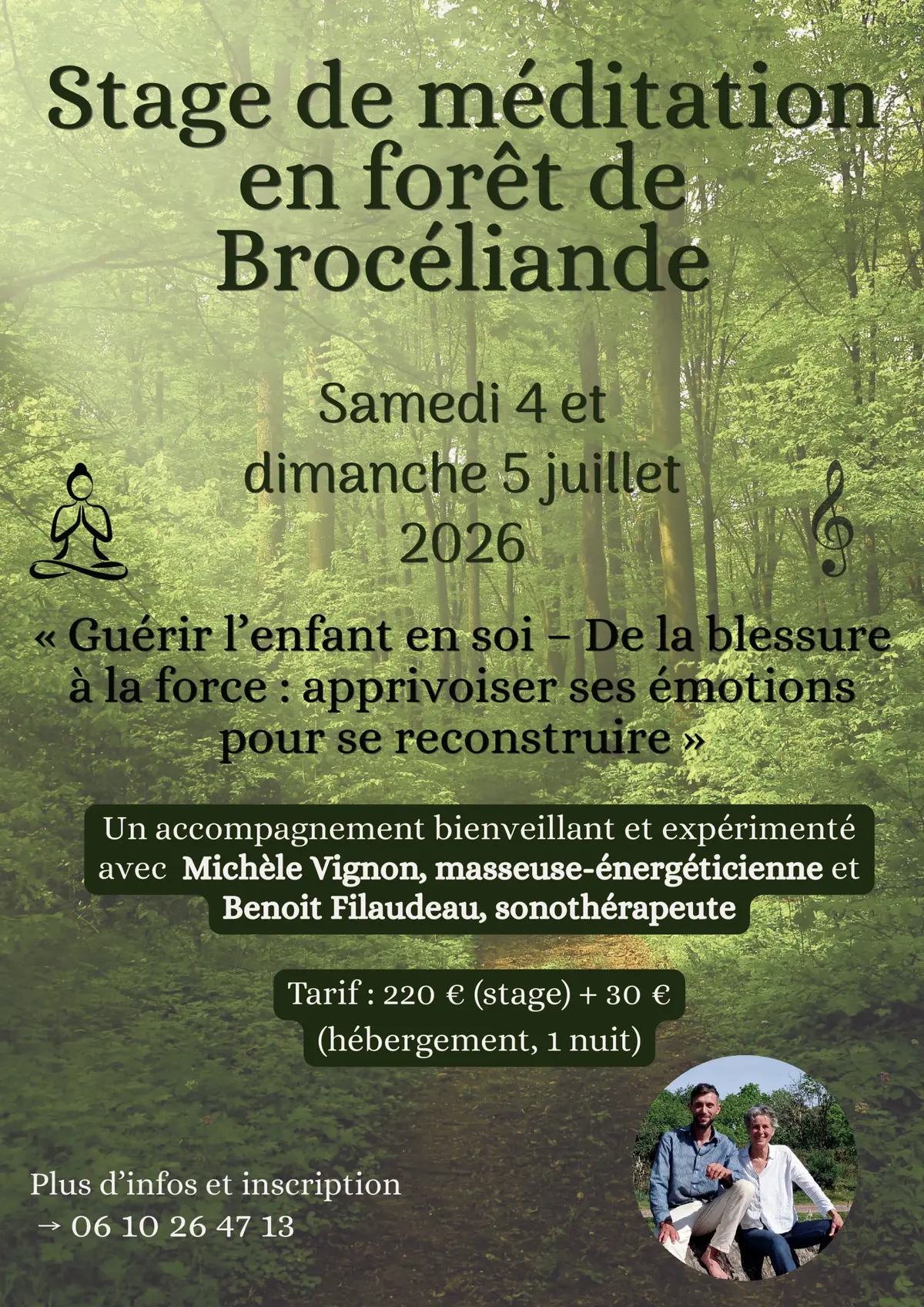 Stage de méditation Brocéliande