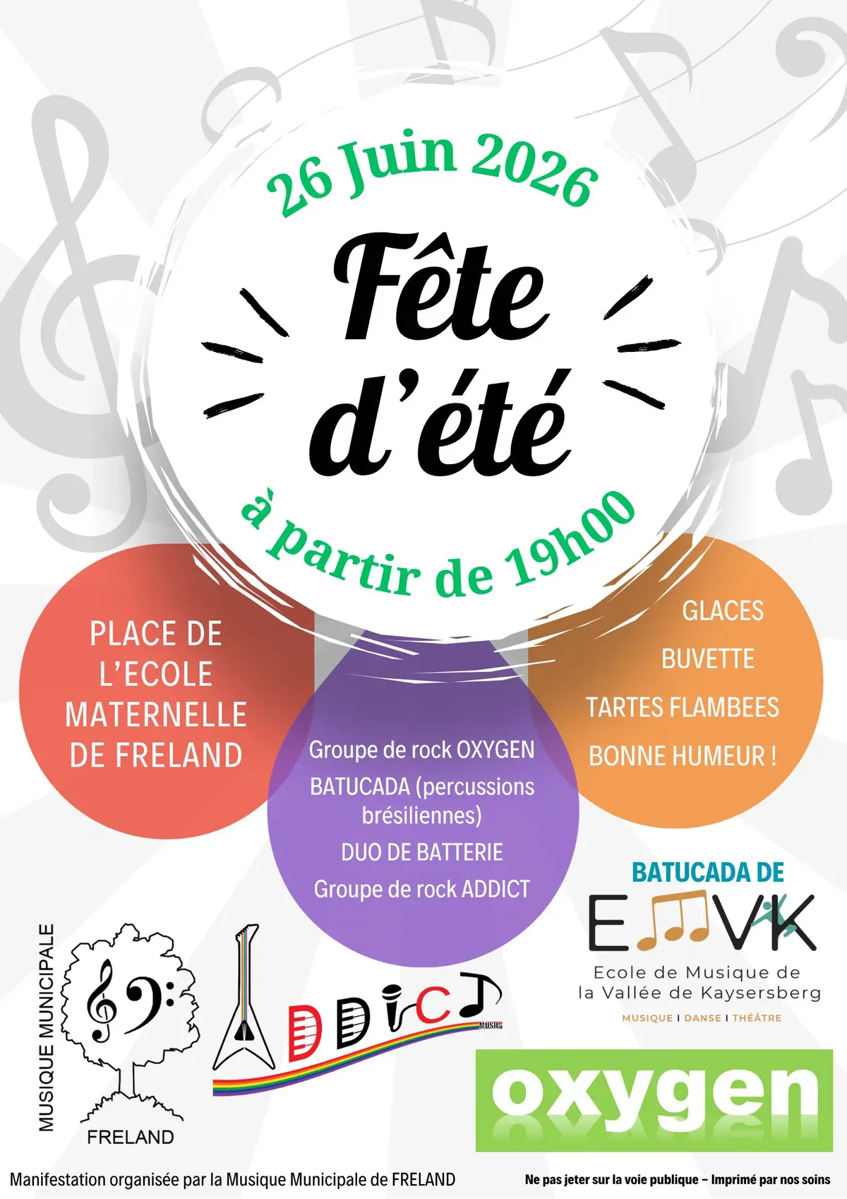 Fête d'été - 26 juin à partir de 19h - Fréland