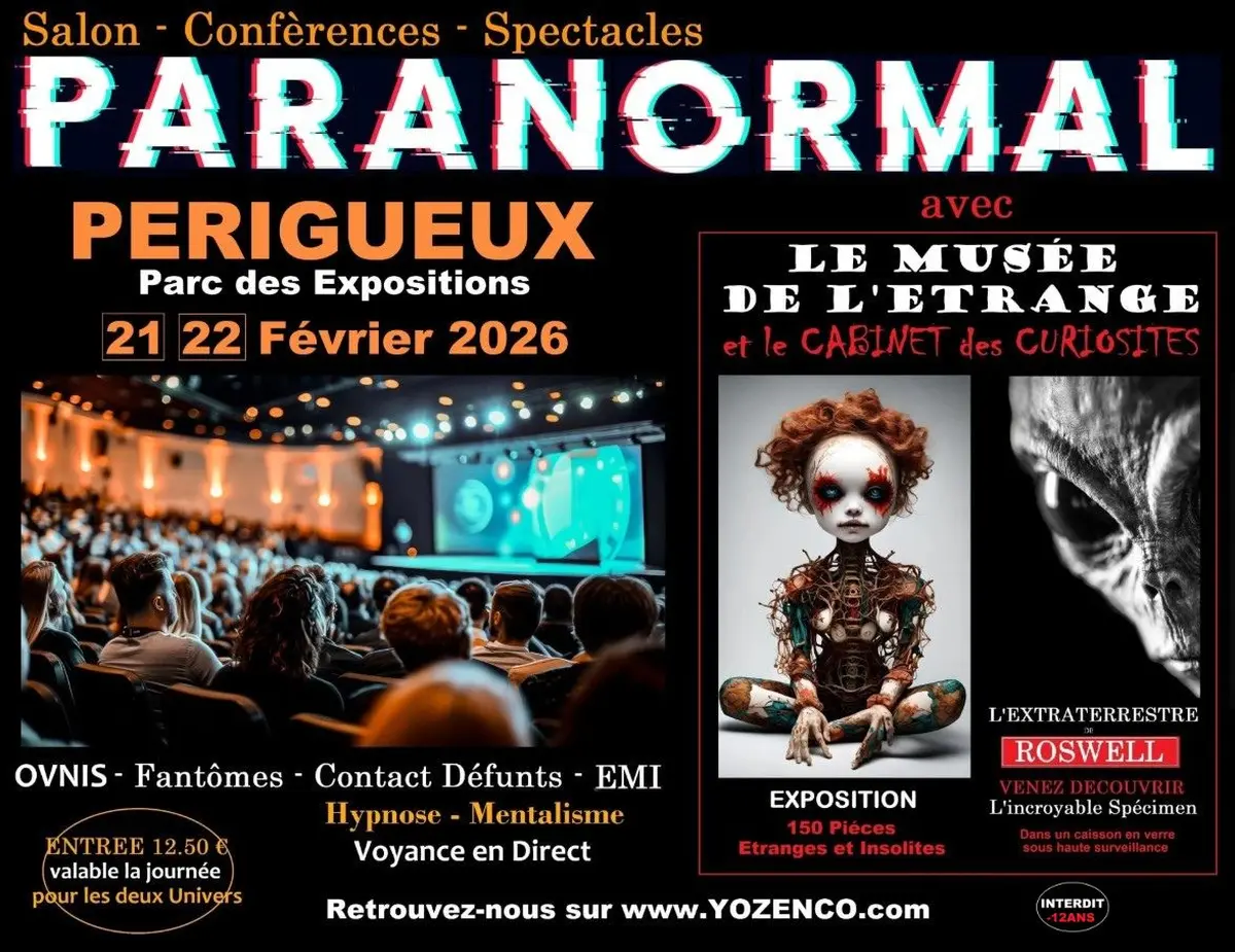 Salon & Spectacles du Paranormal au Parc des Expositions du Périgord