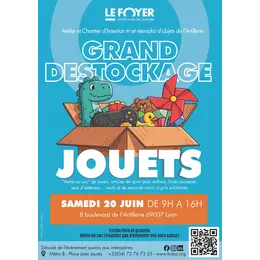 Grand déstockage de jouets du Foyer Notre-Dame des Sans-Abri