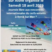sortie aux Rencontres Internationales du Cerfs-volants à Berck-sur-mer