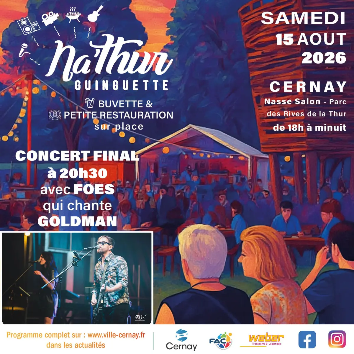 Guinguette Na'Thur de Cernay - CONCERT FINAL Tribute Jean-Jacque GOLDMAN