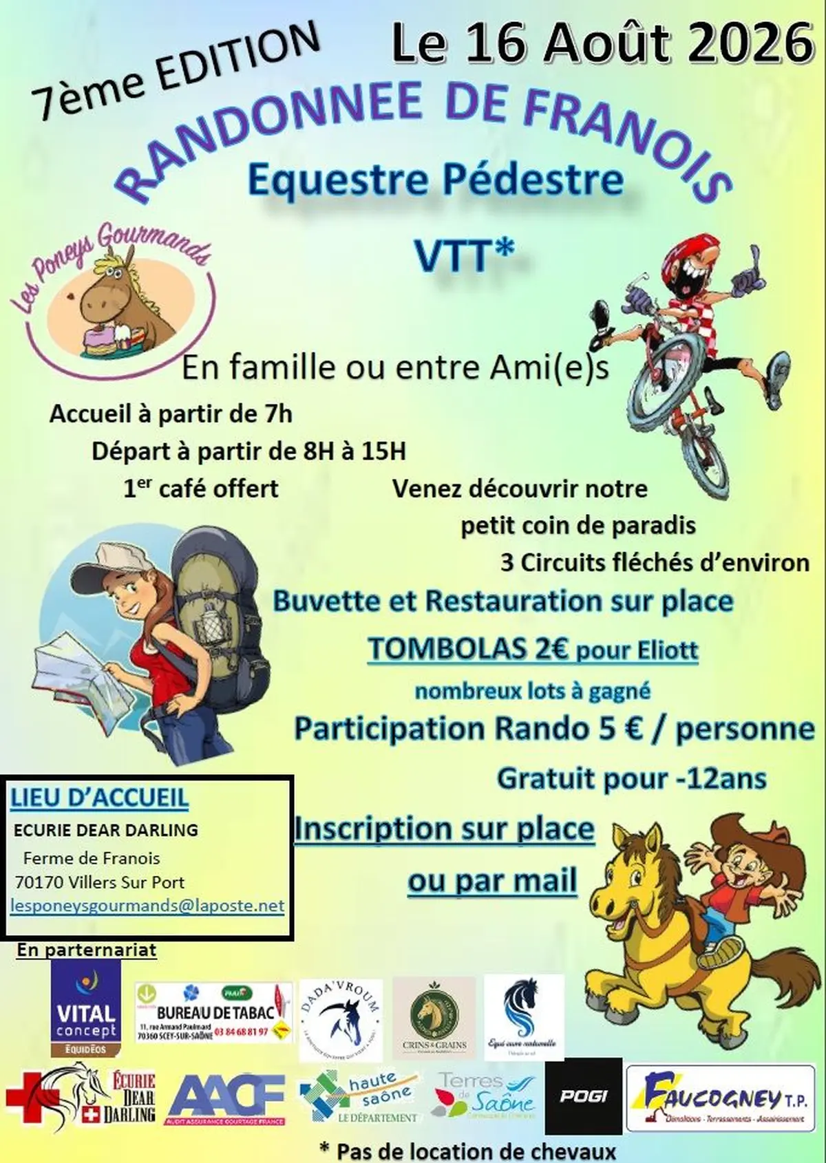 Randonnée de Franois Pedestre Equestre Vtt