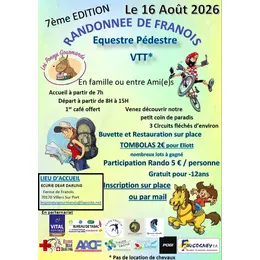 Randonnée de Franois Pedestre Equestre Vtt