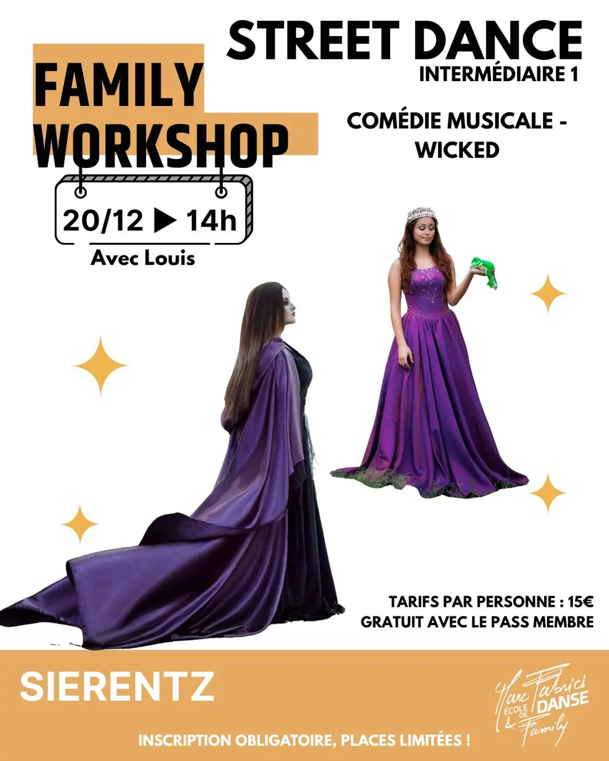 Stage Street Dance – Niveau Intermédiaire (Thème Wicked) à Sierentz