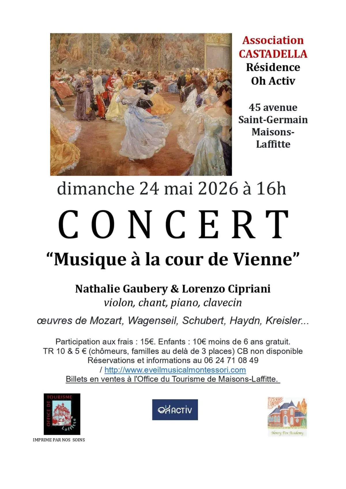 Concert : Musique à la cour de Vienne
