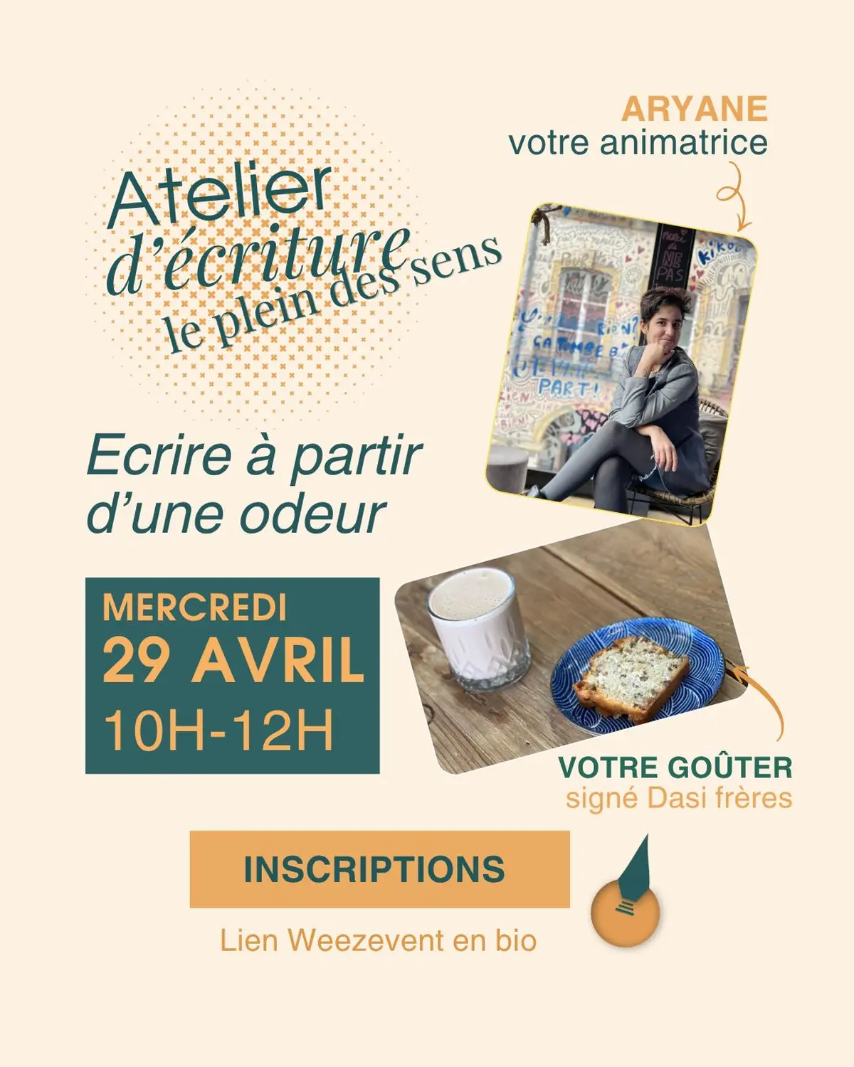 Atelier d'écriture sensoriel