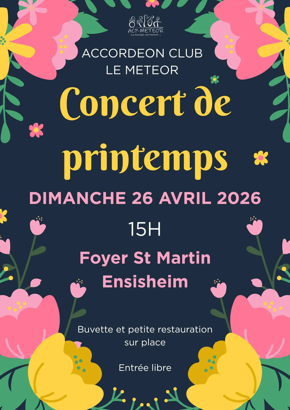 Concert de printemps - Accordéon Club Le Météor