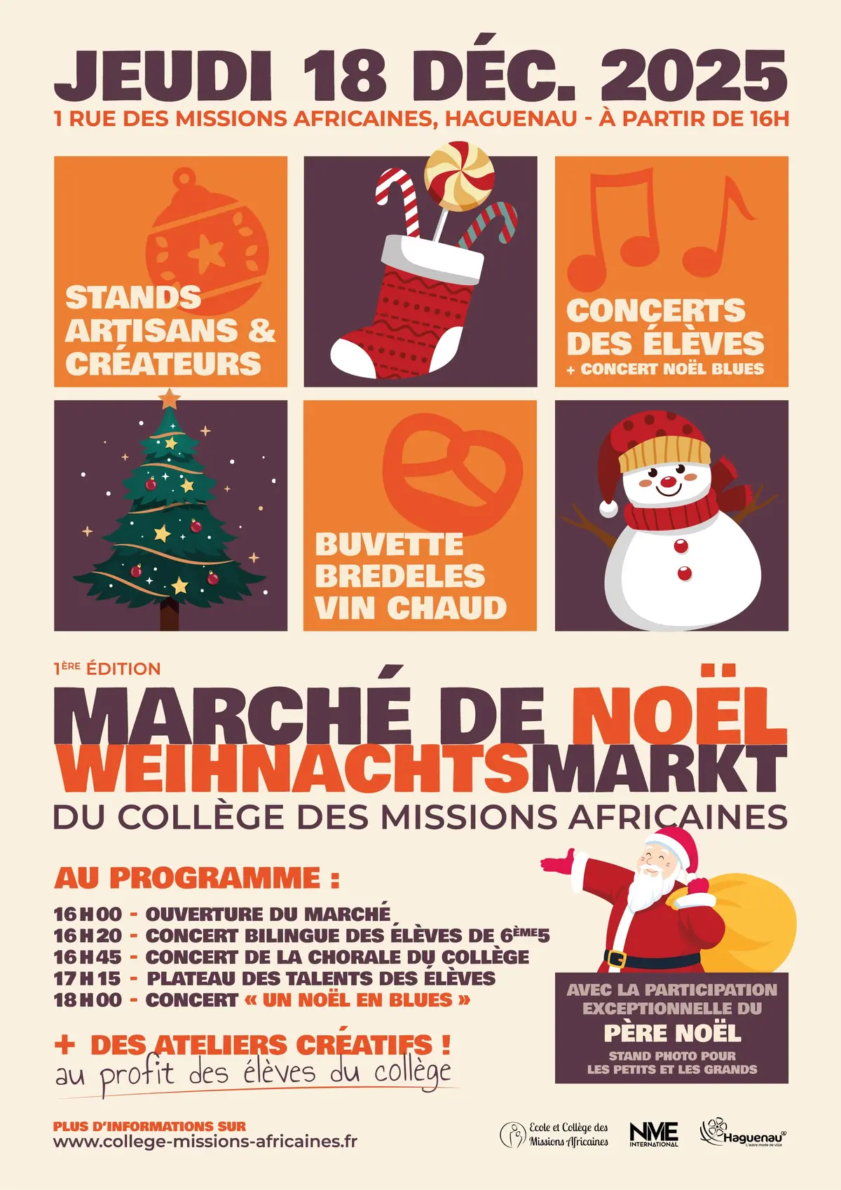 1er Marché de Noël du Collège des Missions Africaines
