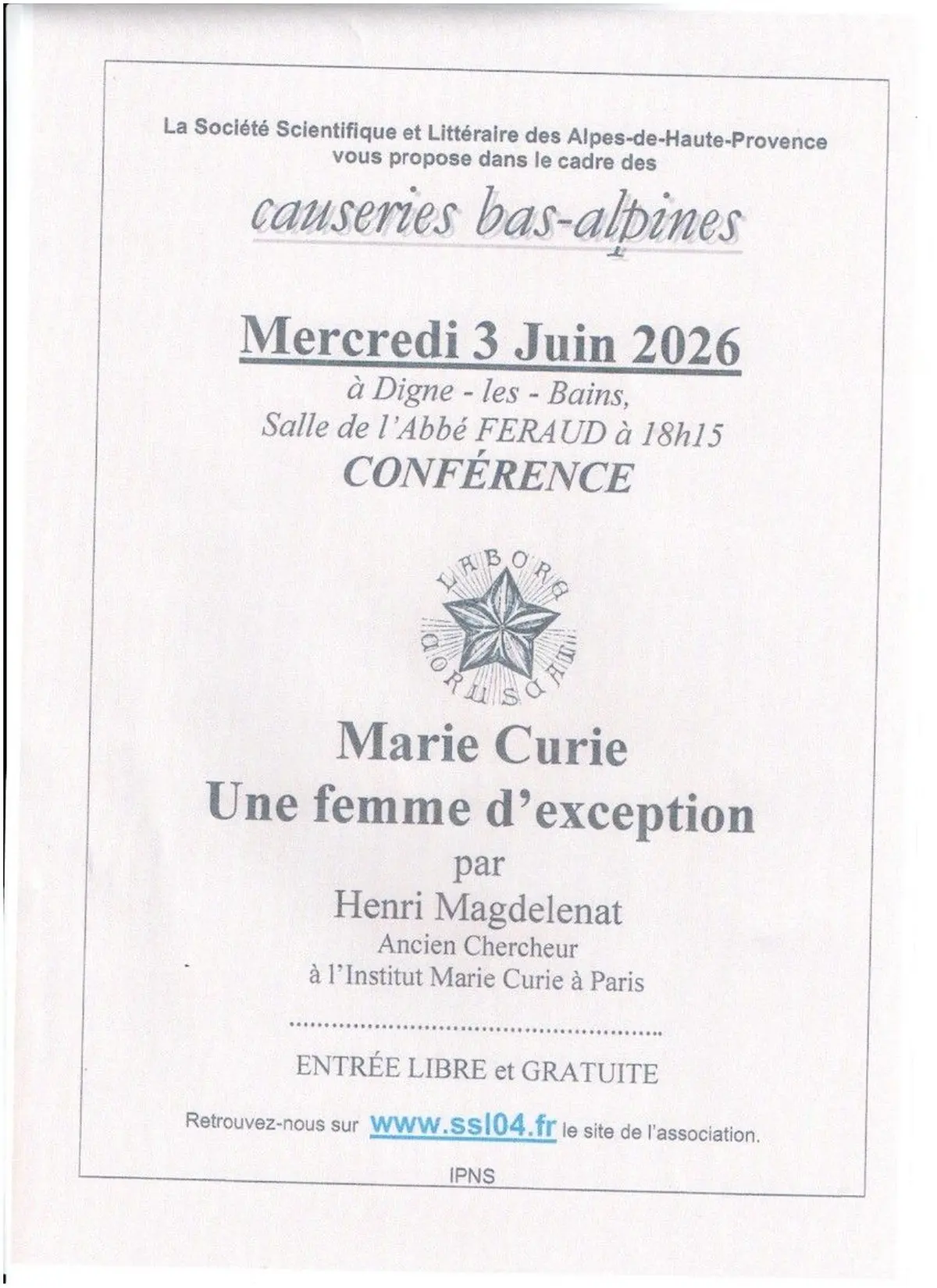 Marie Curie une femme d'exception