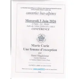 Marie Curie une femme d'exception