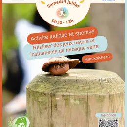 Réaliser des jeux nature et instruments de musique verte