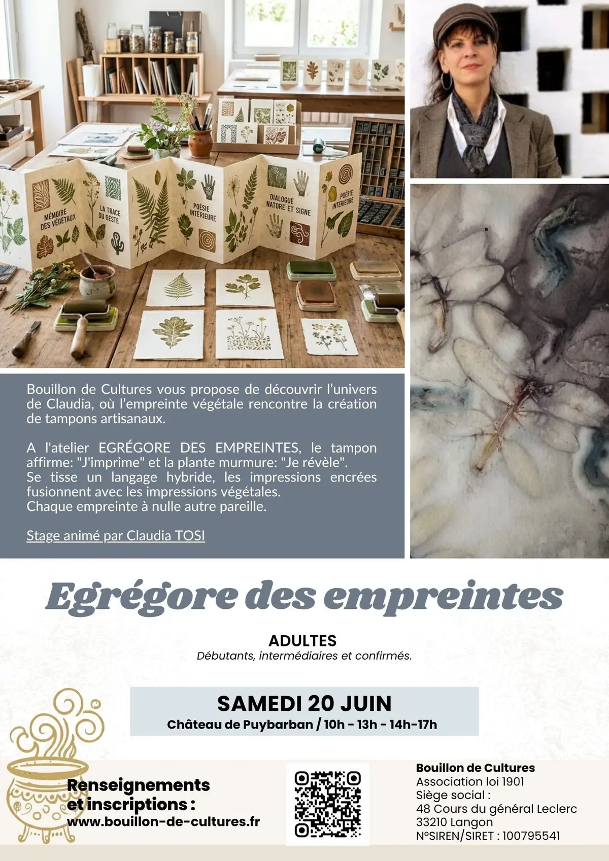 Atelier Egrégore des empreintes