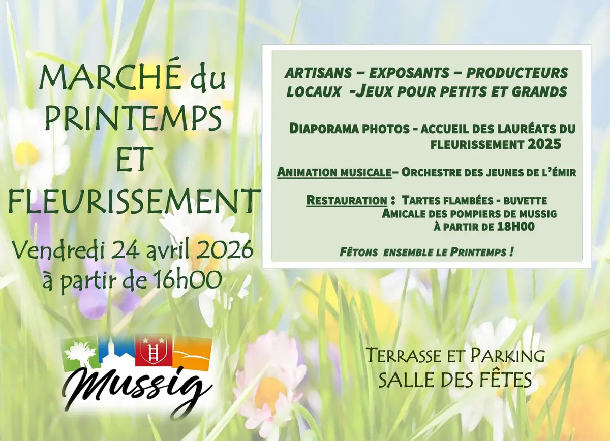 Marché du printemps à Mussig