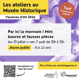 Atelier Par ici la monnaie ! Mini bourse et fausses pièces