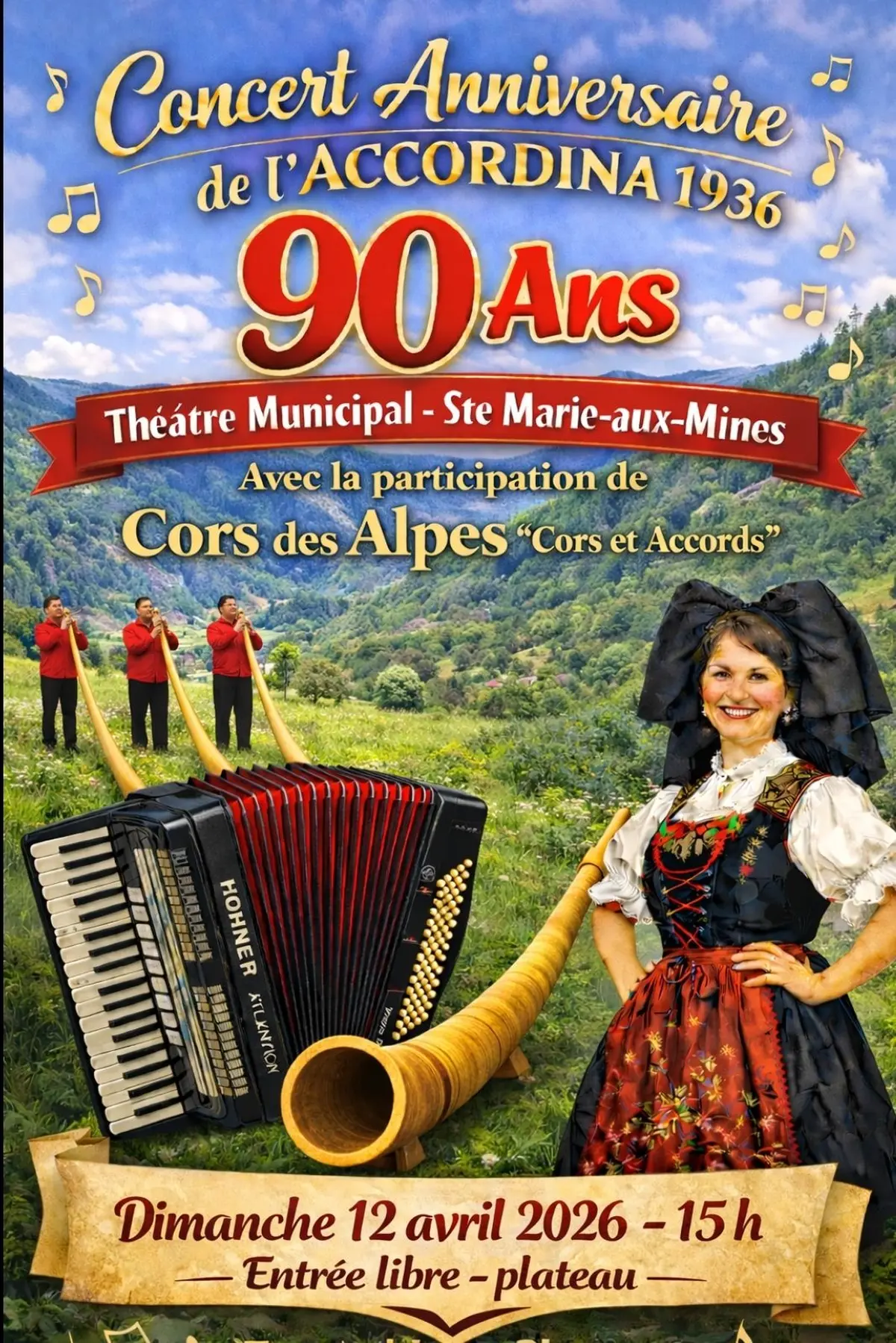 90e anniversaire de l’Accordina 1936