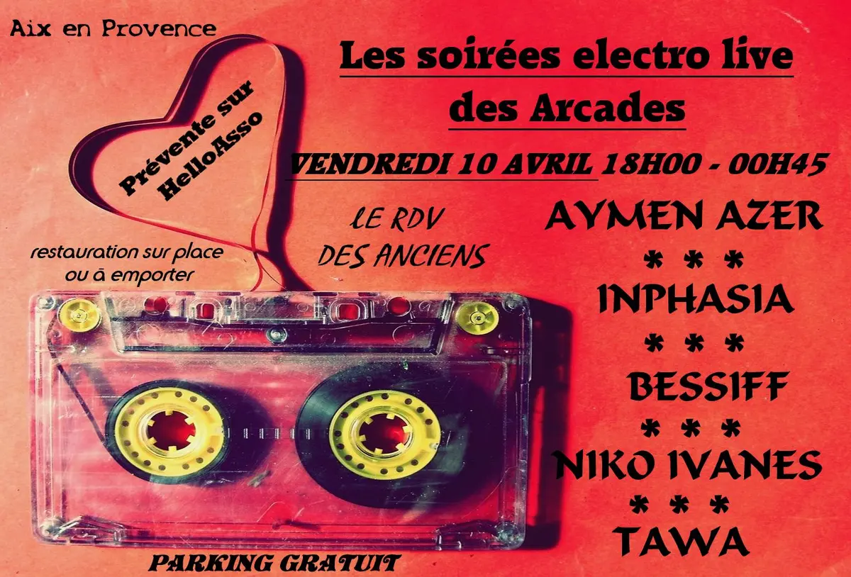 Les soirées électro live des Arcades