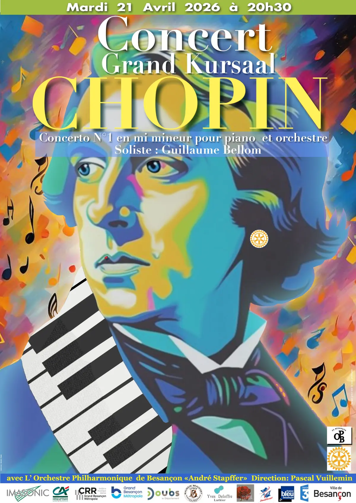 Concert Chopin OPB G BELLOM soliste pianiste