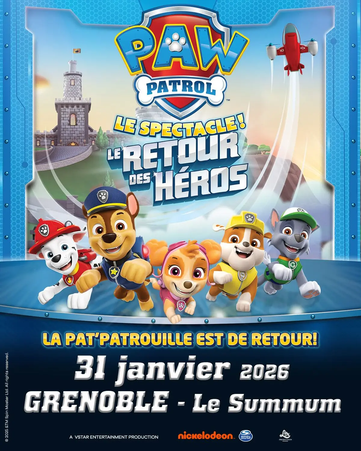 Pat' Patrouille, le spectacle : le retour des héros 