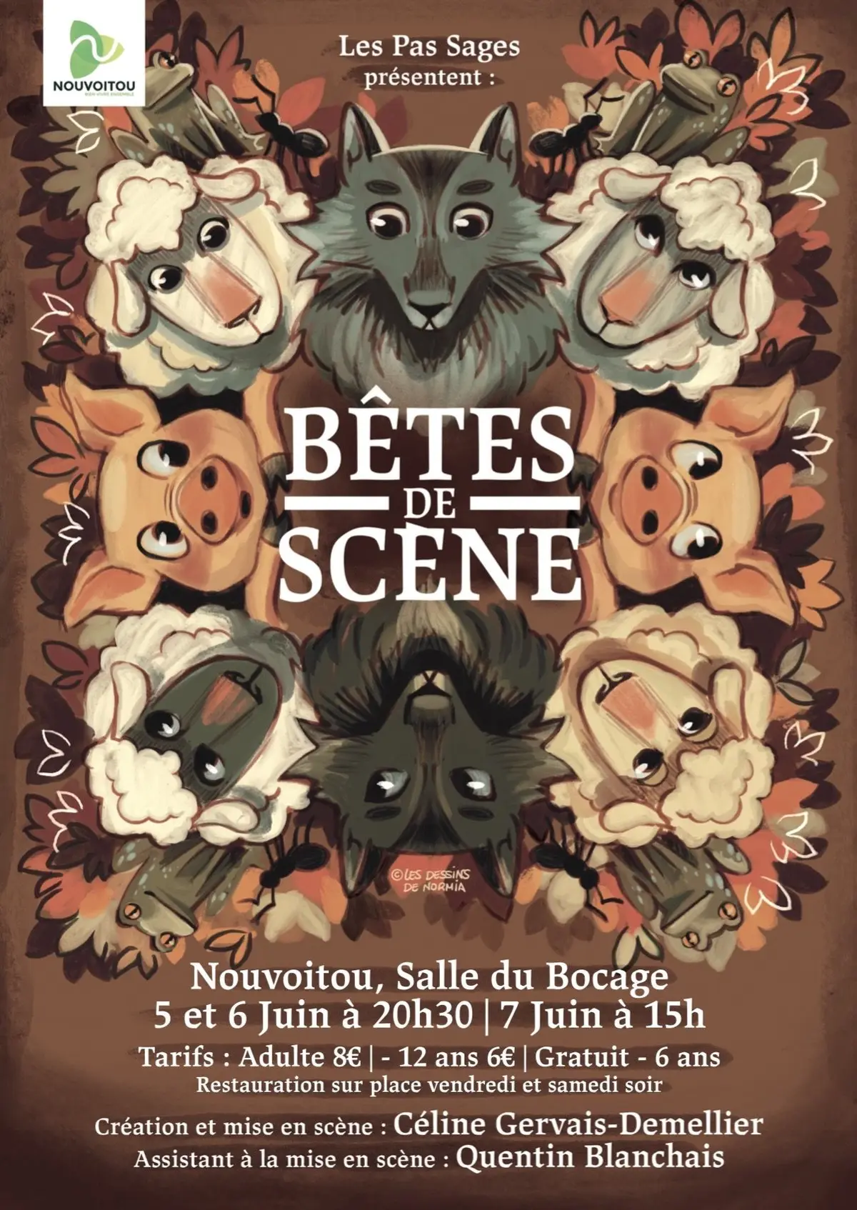 Les bêtes de scène - théâtre amateur intergénérationnel - 5/6/7 juin 2026