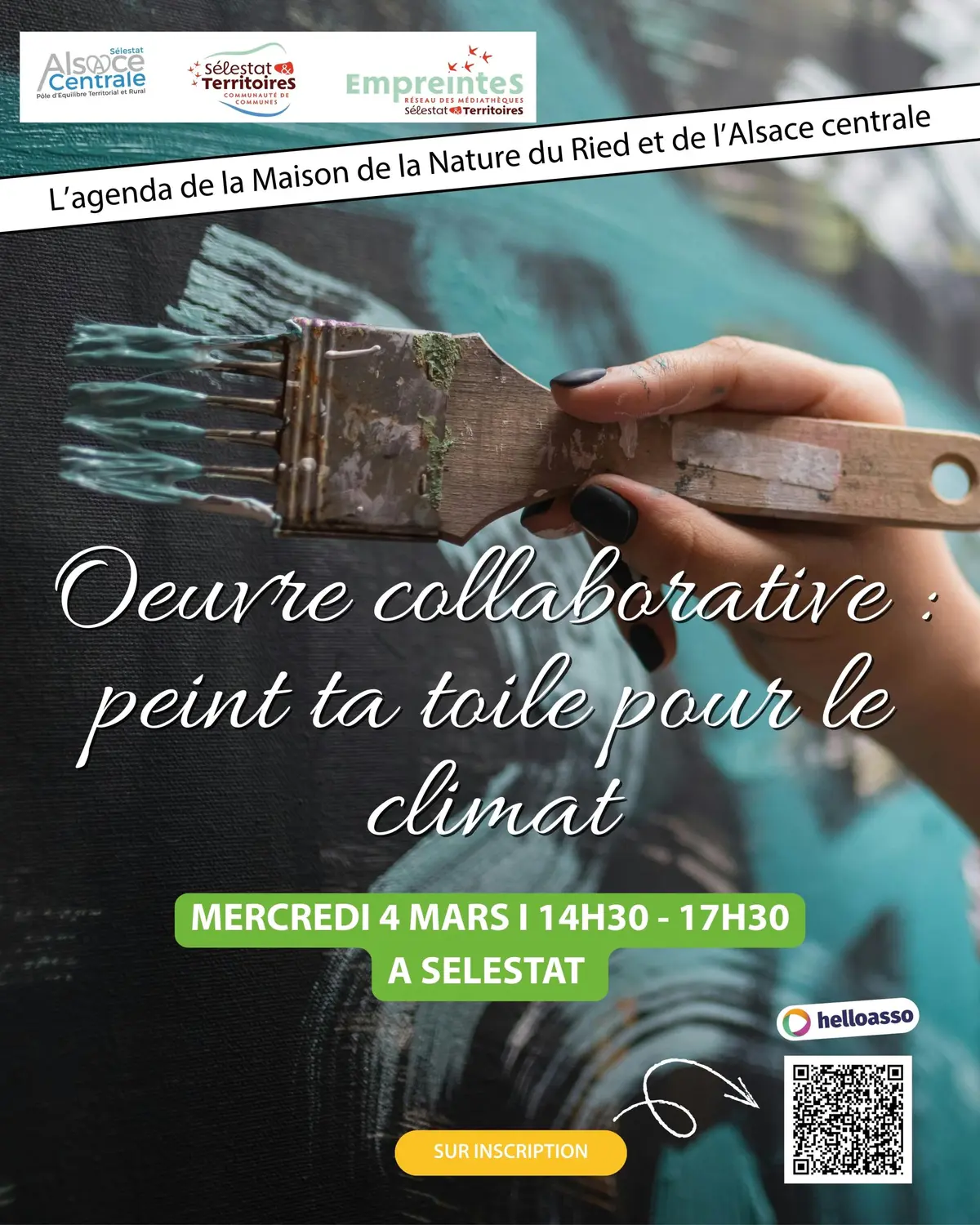 Œuvre collaborative : peint ta toile sur le climat