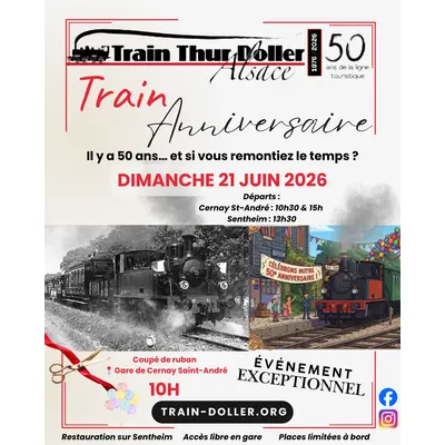 Train anniversaire - 50 ans de circulation touristique