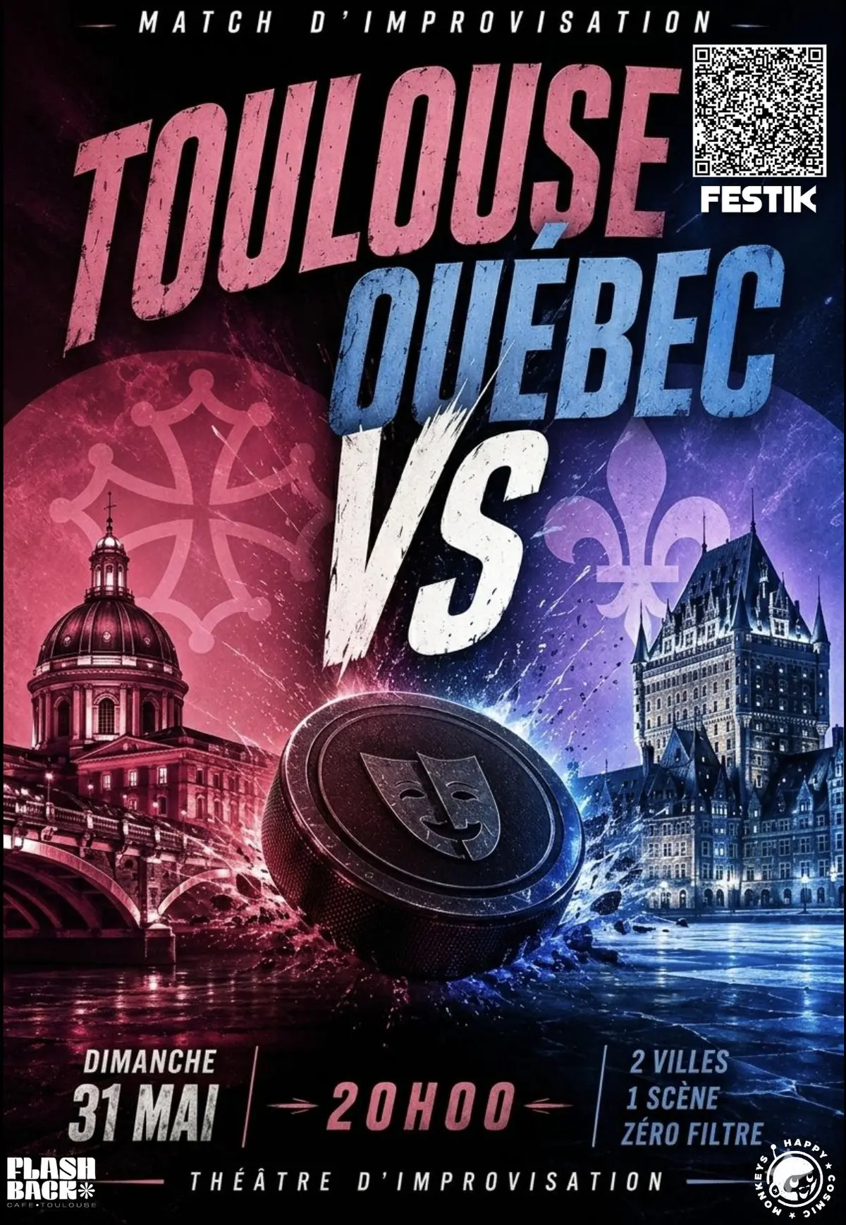 Match d'Improvisation Théâtrale - Toulouse & Québec