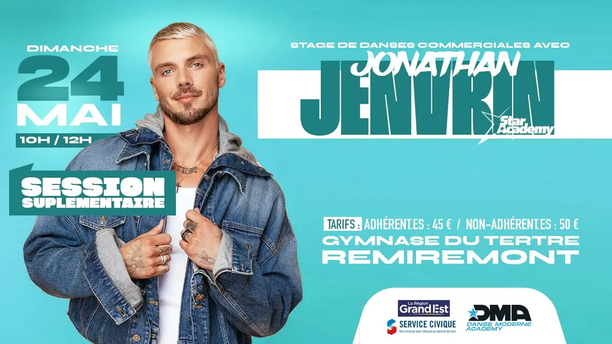 Stage de danses commerciales avec Jonathan Jenvrin - Session supplémentaire !