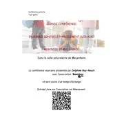 Conférence sur le harcèlement scolaire