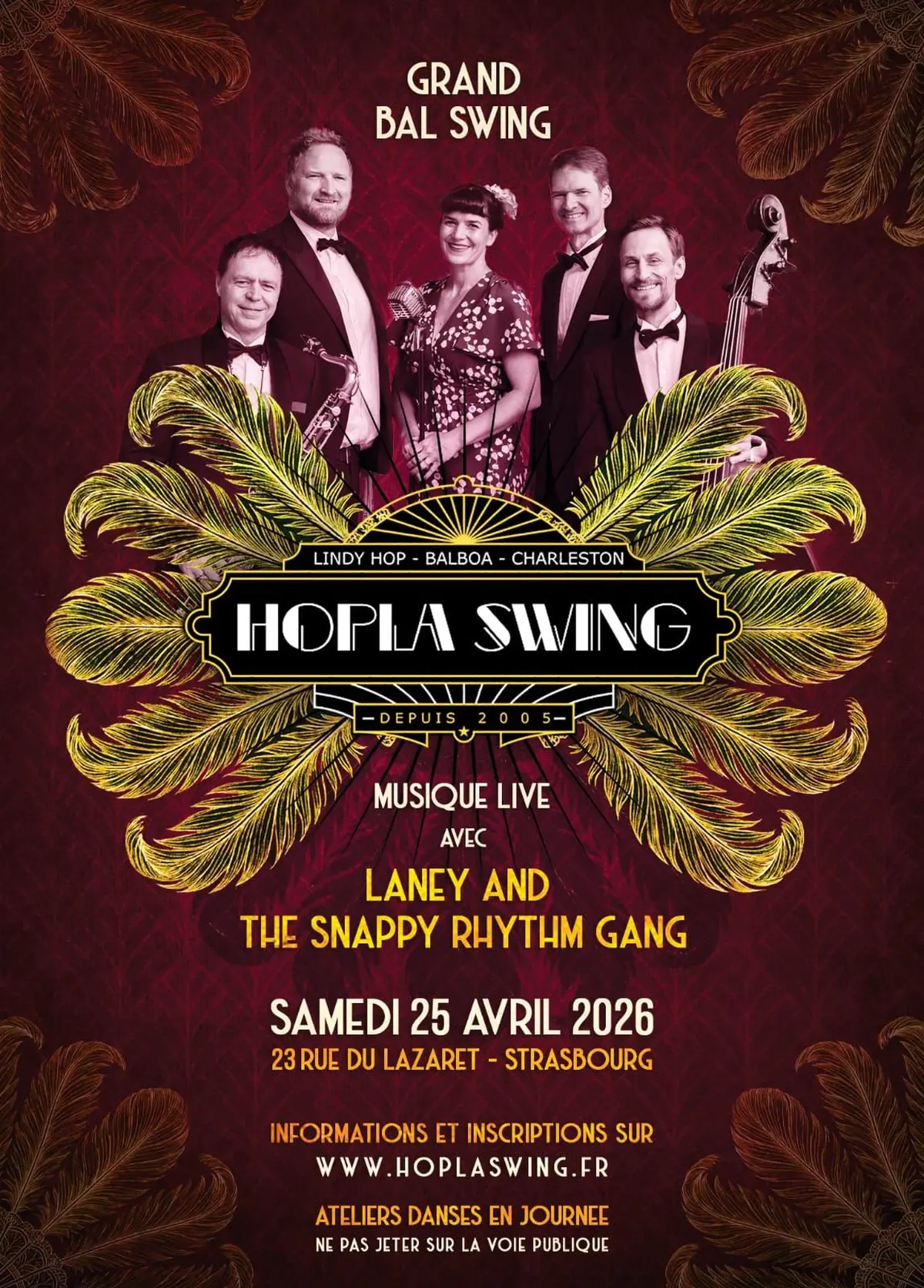Bal Swing Live avec Laney and the Snappy Rythm Gang - thème cabaret
