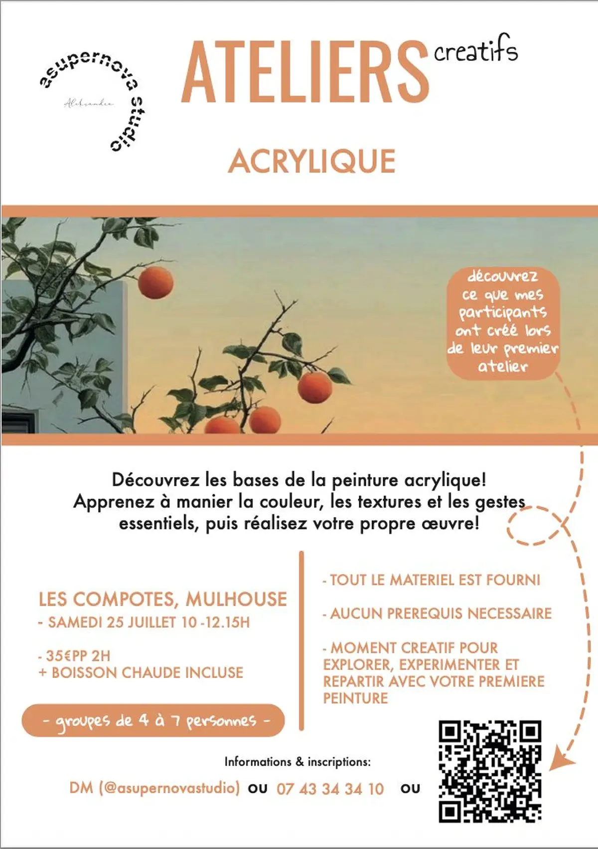 Atelier créatif – Peinture acrylique