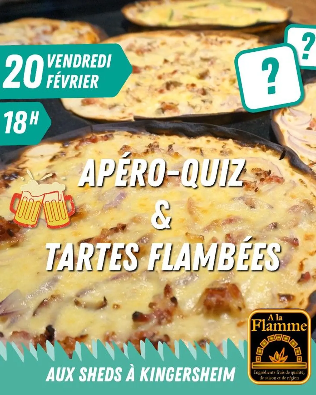 Apéro-quiz planète & Tartes flambées