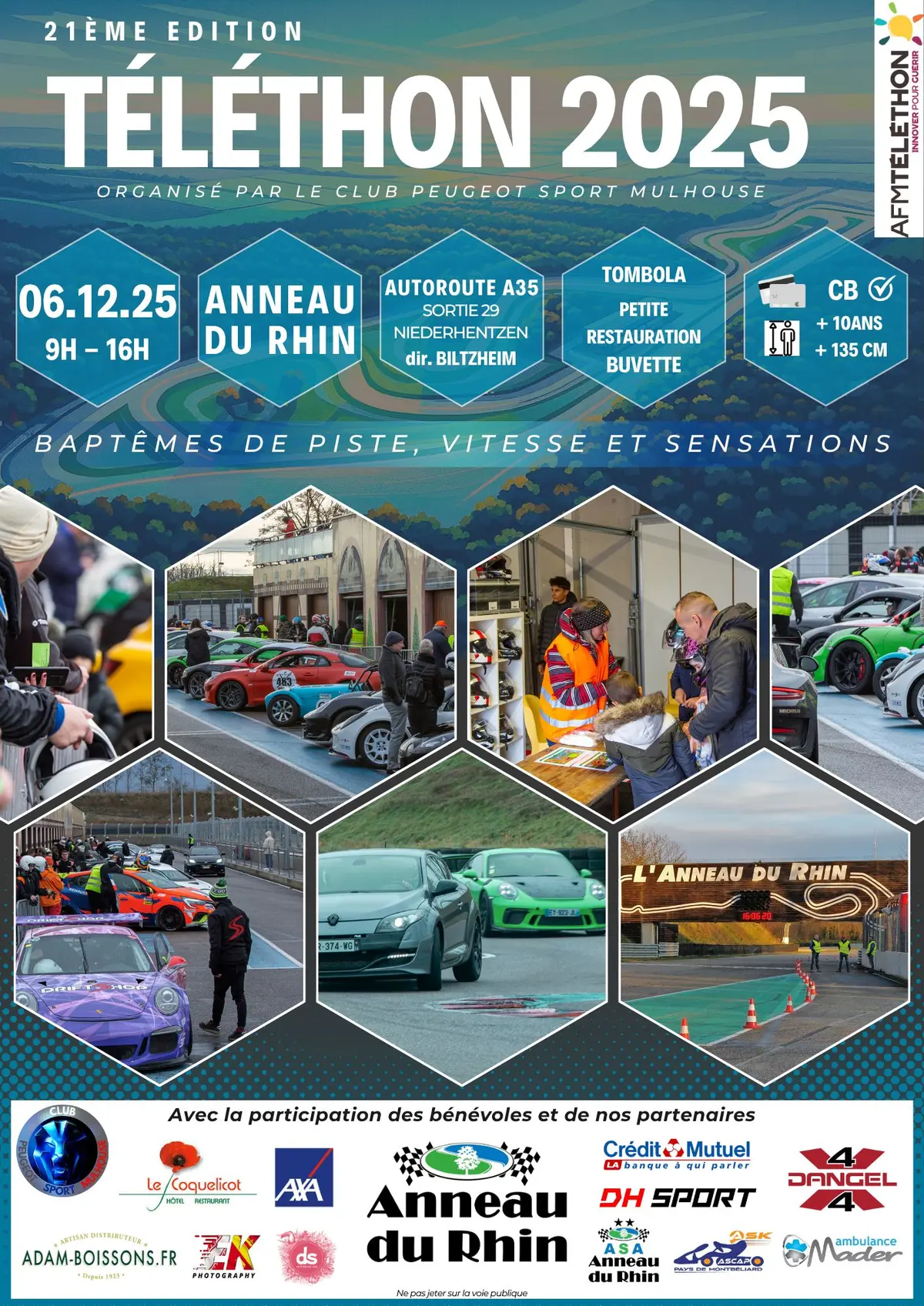 Baptêmes de piste au profit du Téléthon