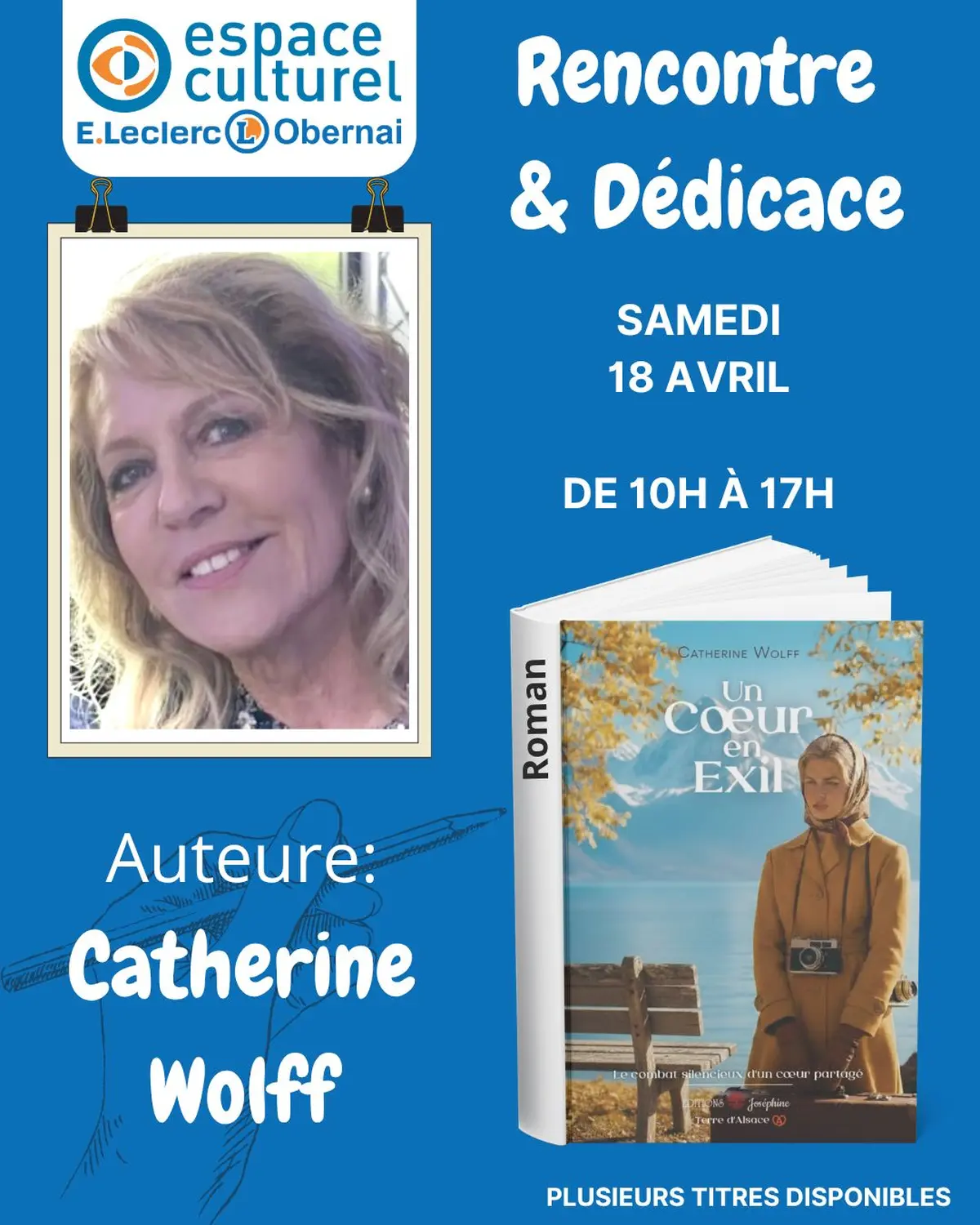 Séance de dédicaces Catherine Wolff