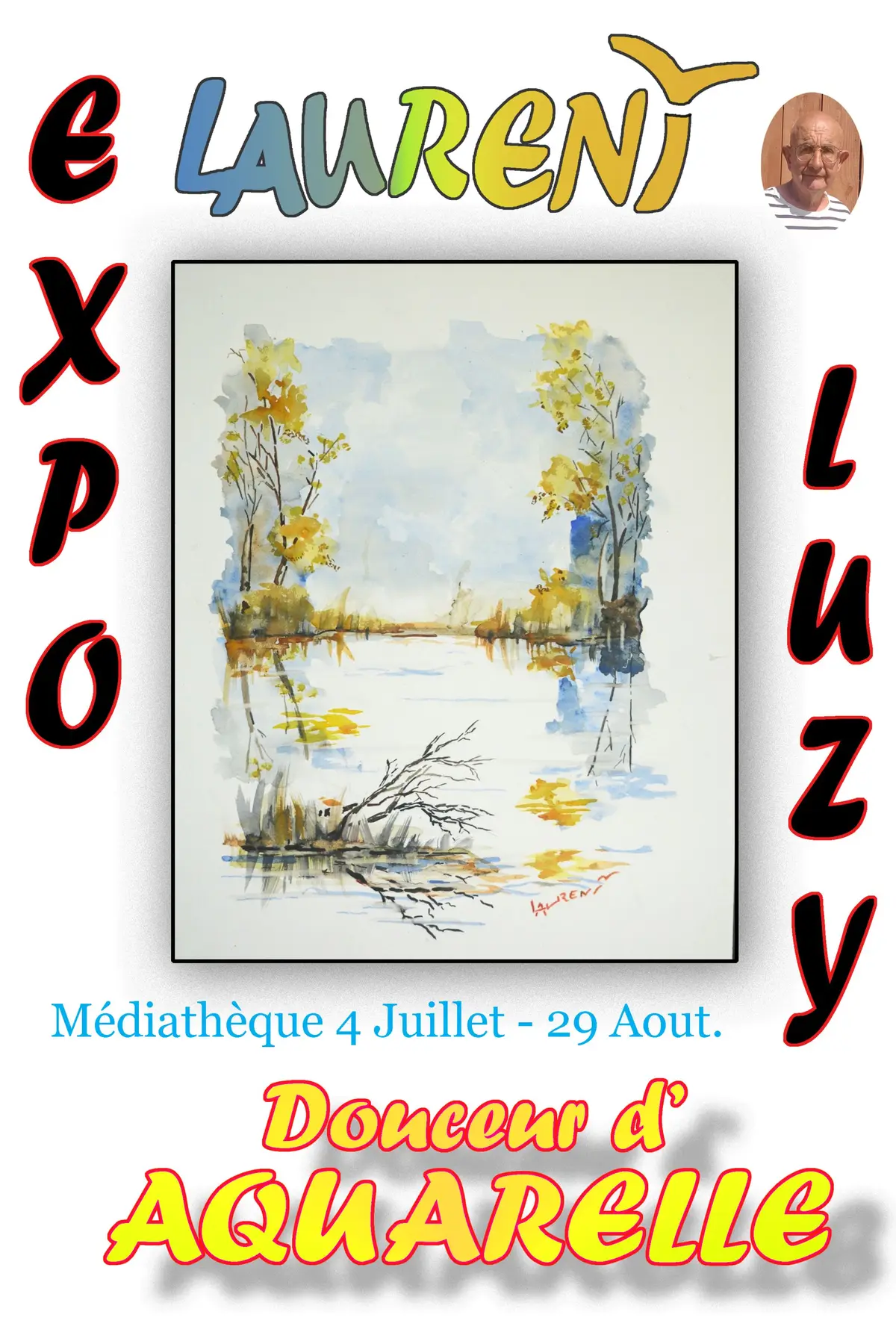 Vernissage exposition douceur d'aquarelle - Bruno Laurent
