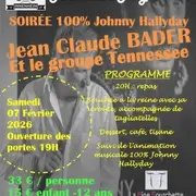 Soirée 100% Johnny Hallyday avec Jean Claude Bader et le groupe Tennessee 