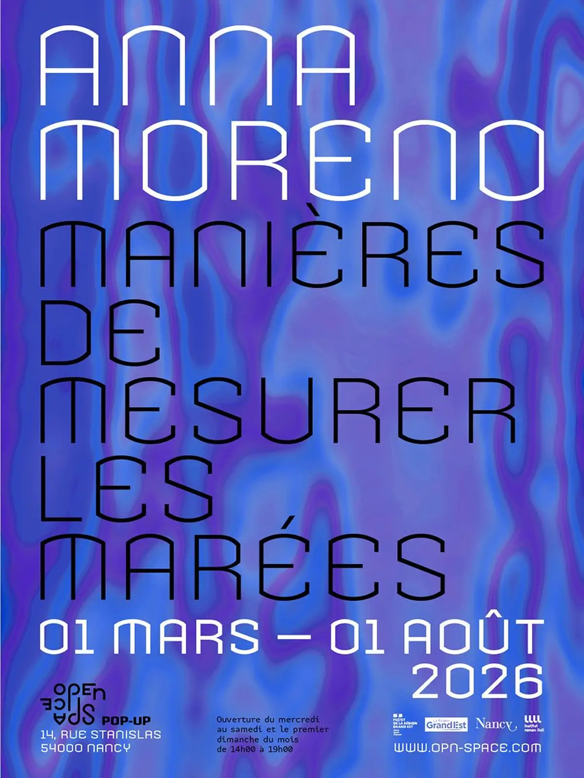 Manières de mesurer les marées, une exposition d'Anna Moreno