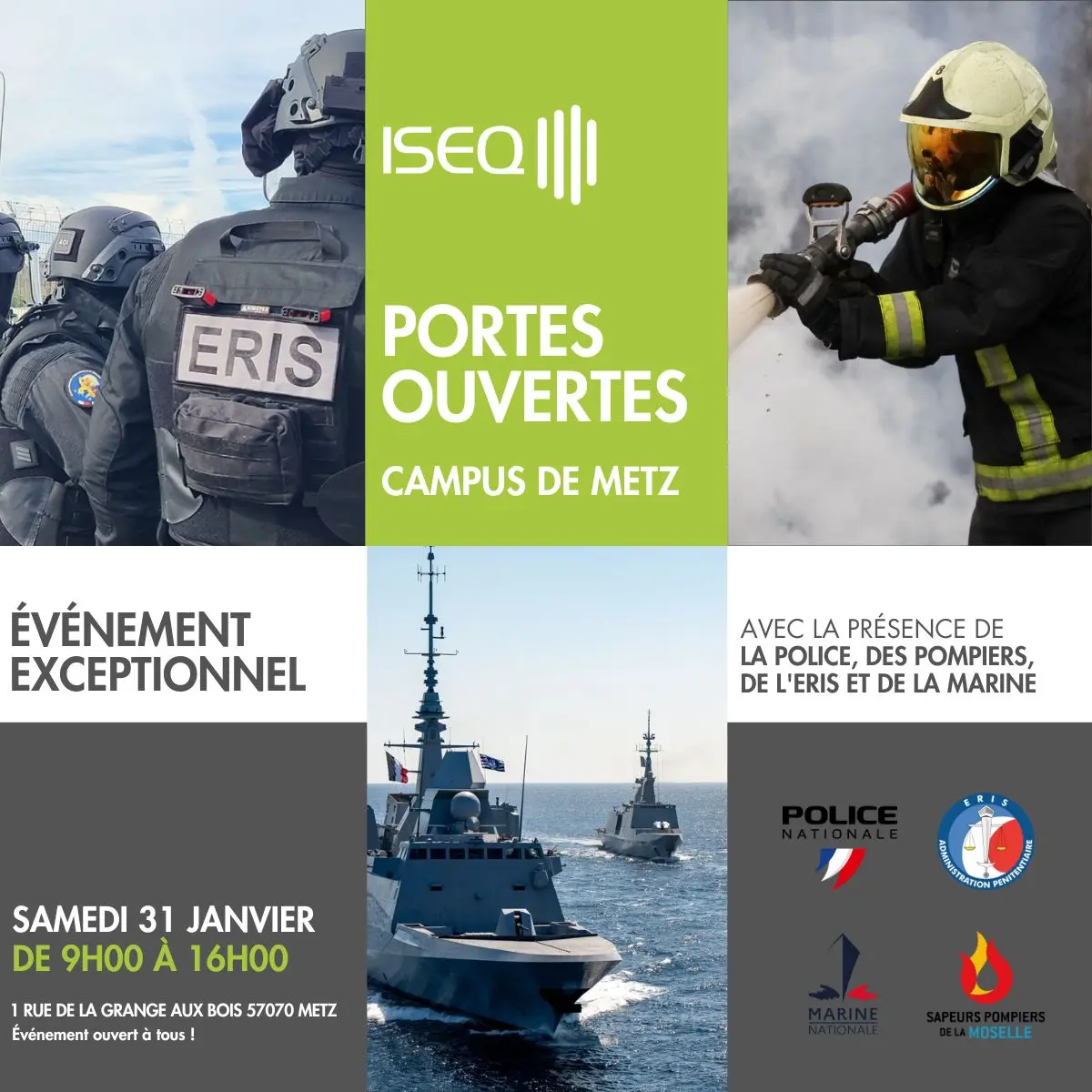 Journée Portes Ouvertes ISEQ - Forum Sécurité