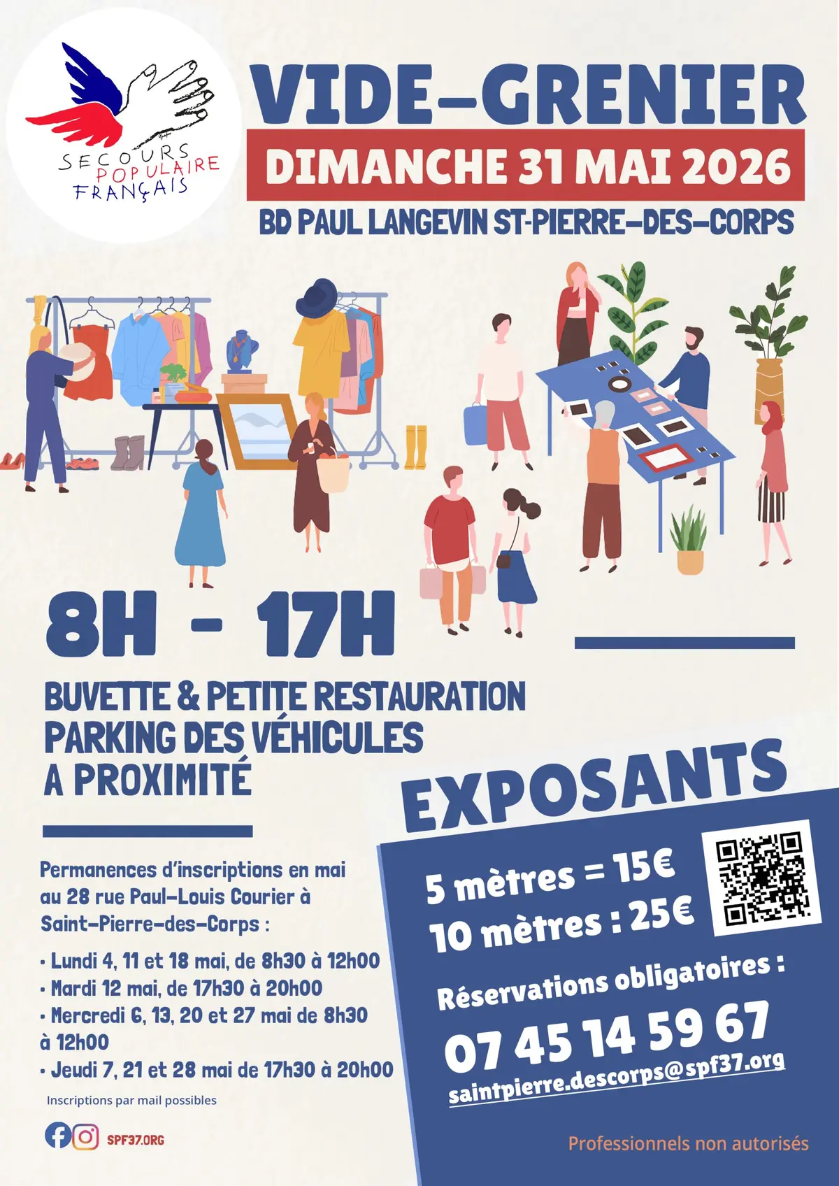 Vide grenier à Saint-Pierre-des-Corps