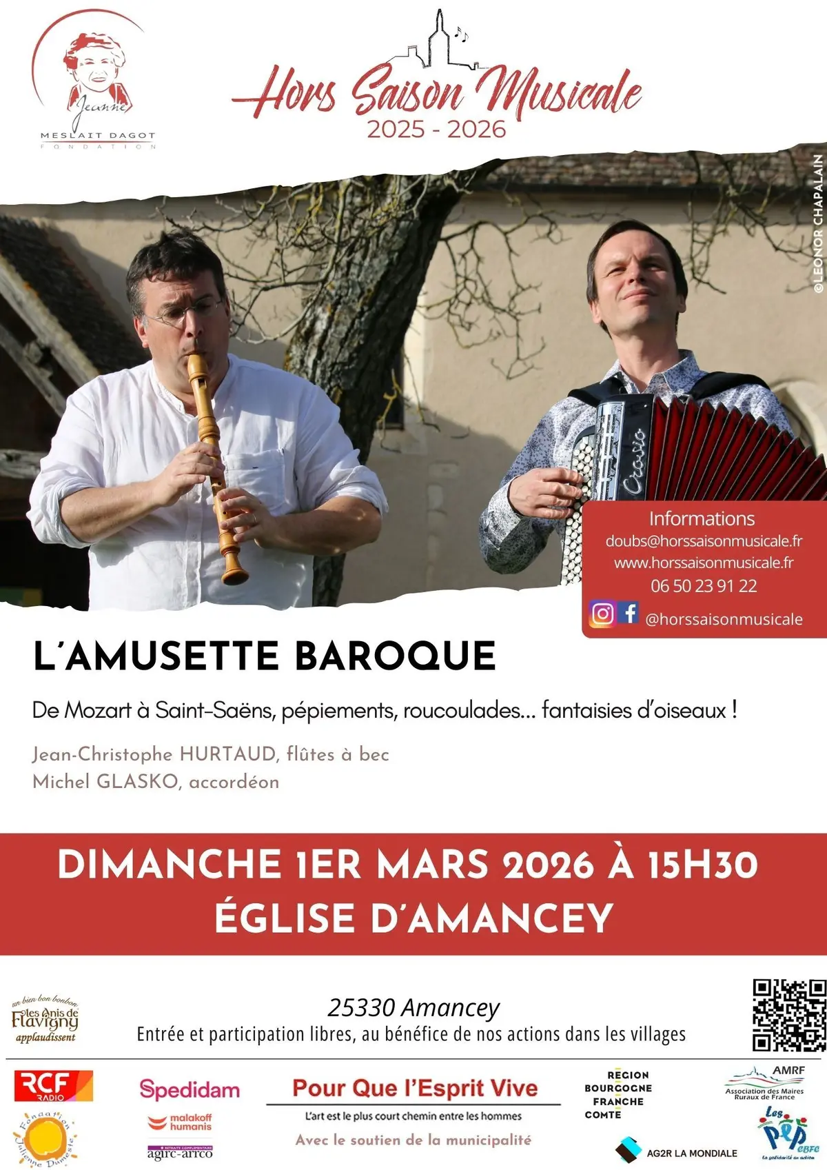 Concert de l'Amusette Baroque à Amancey (25) 