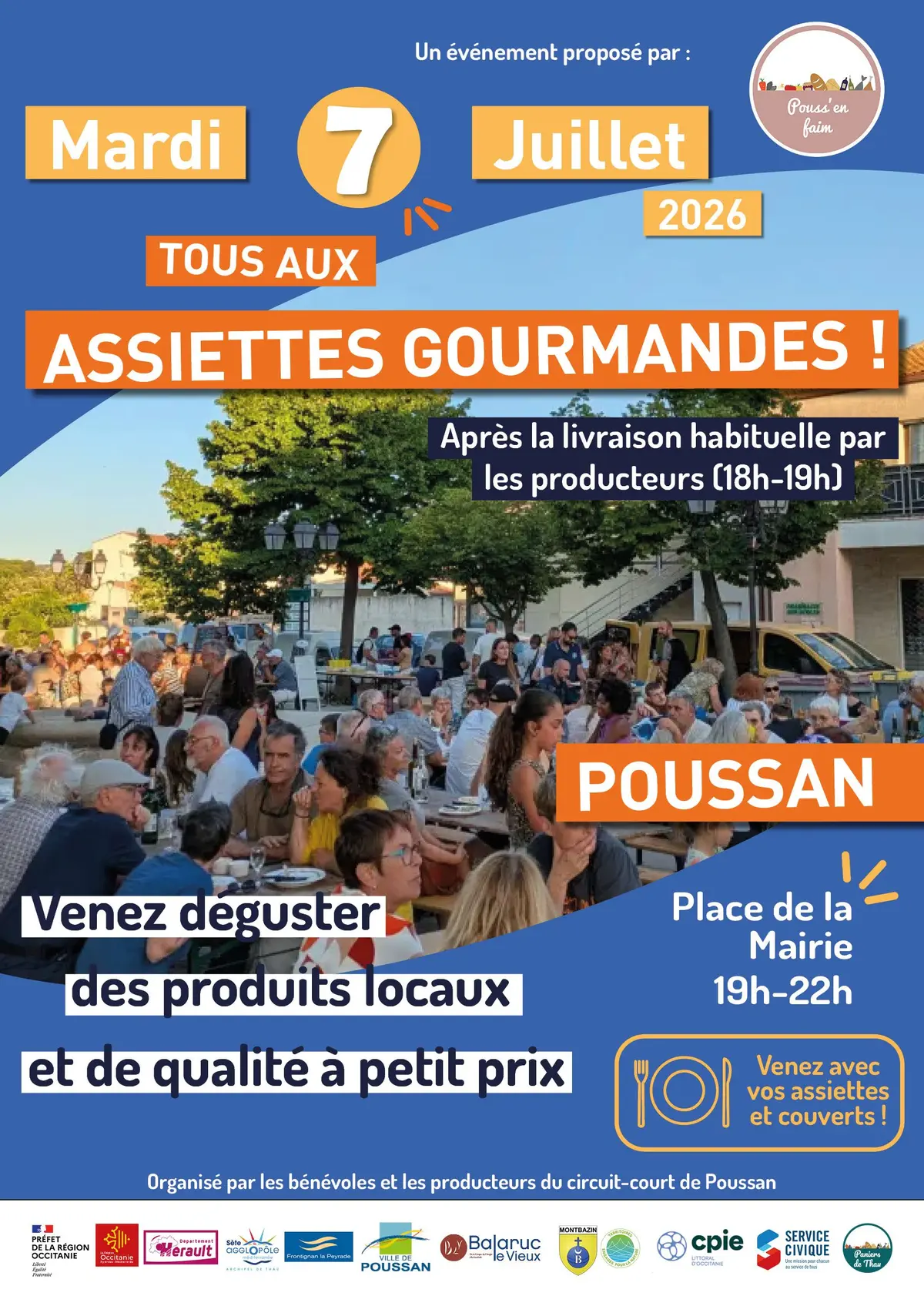 Assiettes gourmandes de Pouss'en Faim !
