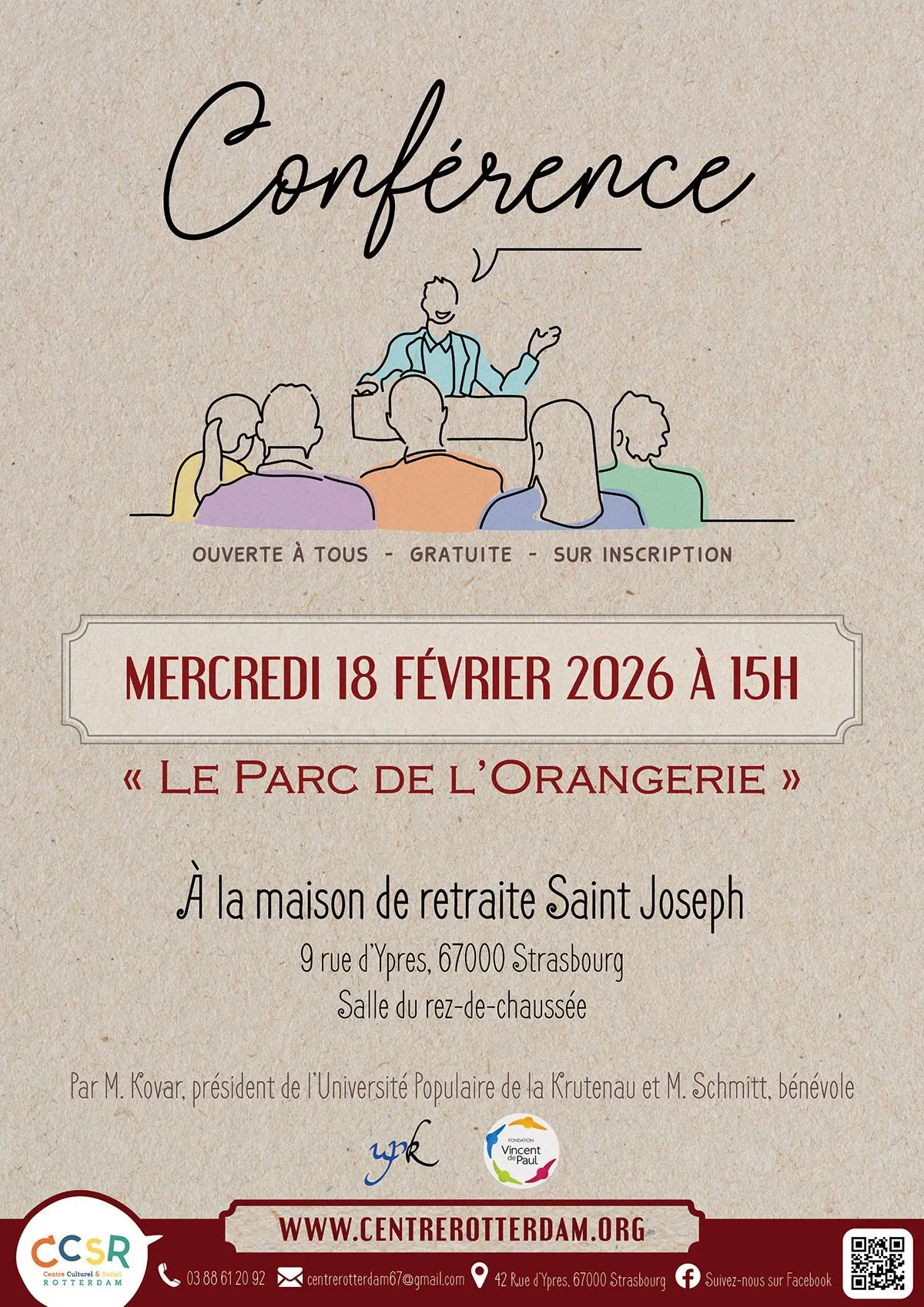 Conférence Le Parc de l’Orangerie