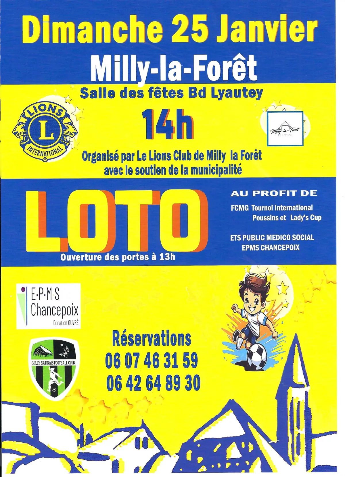 LOTO du LIONS CLUB de Milly-la-Forêt