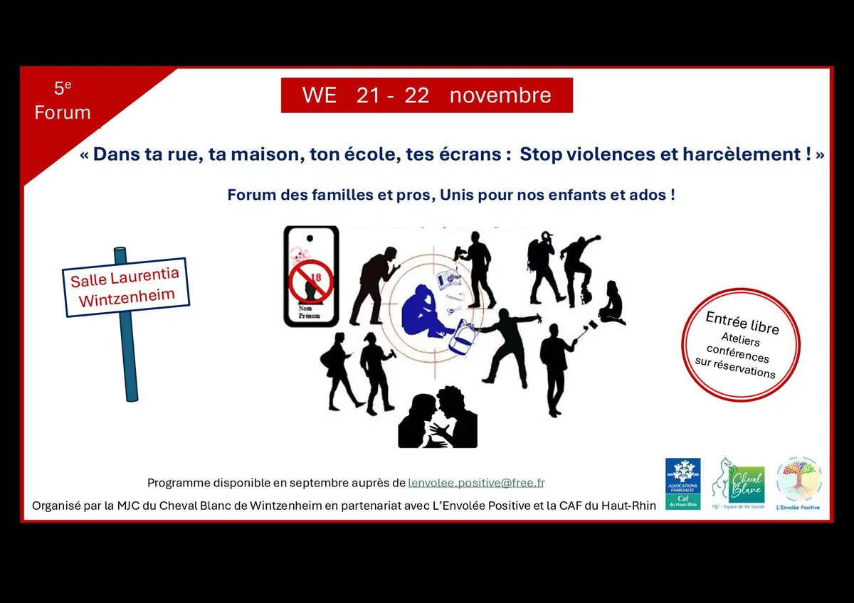 Stop Violences et Harcèlement : dans ta rue, ta maison, ton école, tes écrans !
