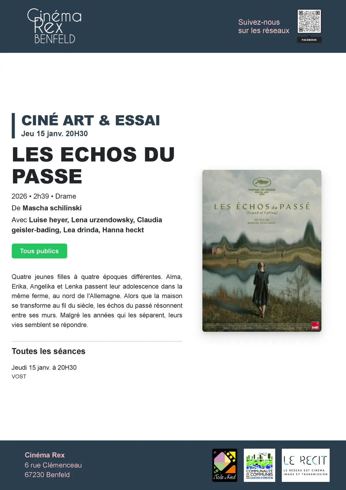 [Cinéma] Art & Essai : Les échos du passé