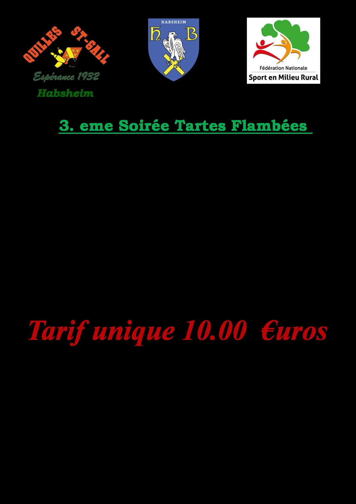 3.eme Soirée Tartes Flambées 