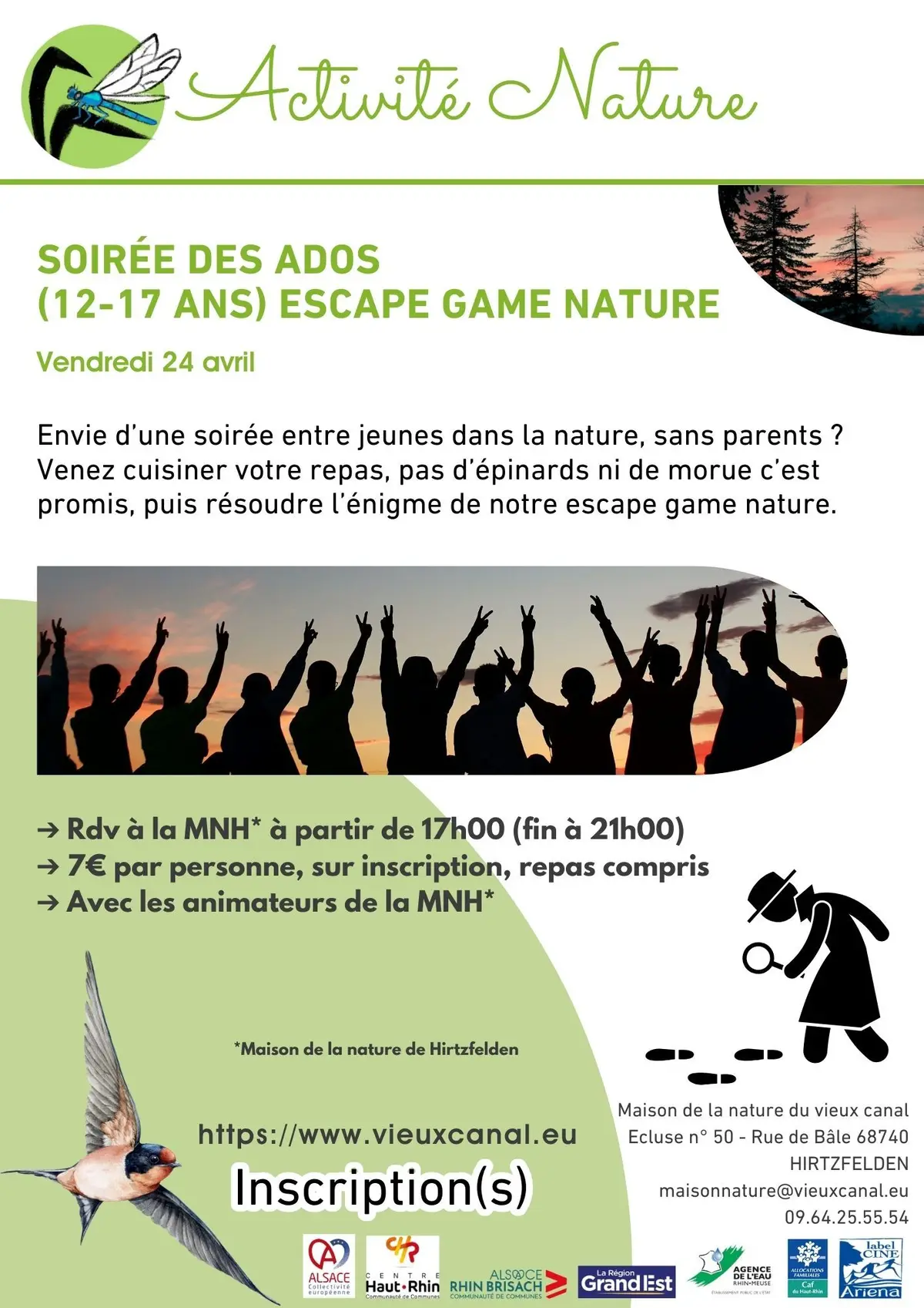 Soirée des ados (12-17ans) Escape game nature