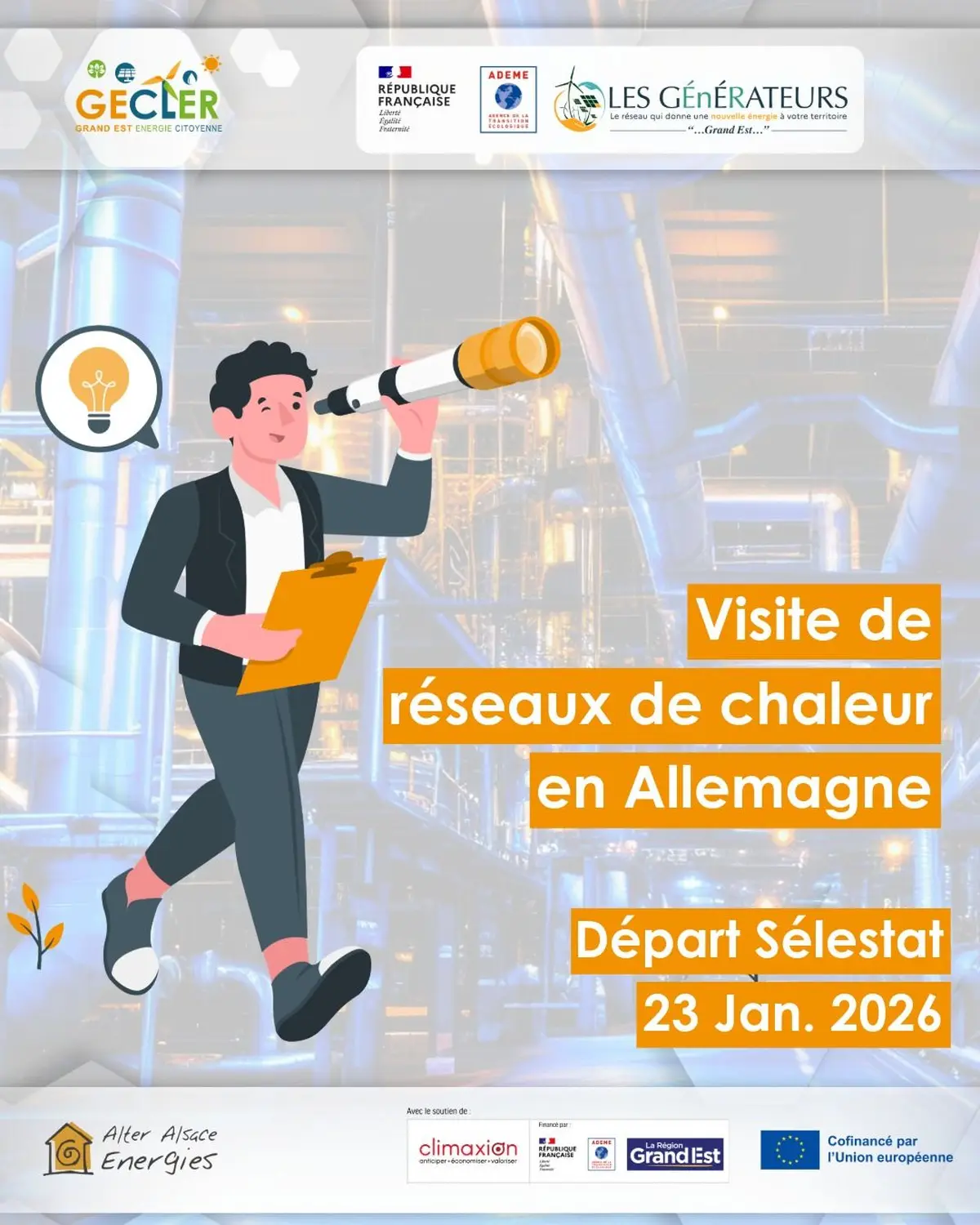 Visite réseaux de chaleur citoyens et installations photovoltaïques en Allemagne