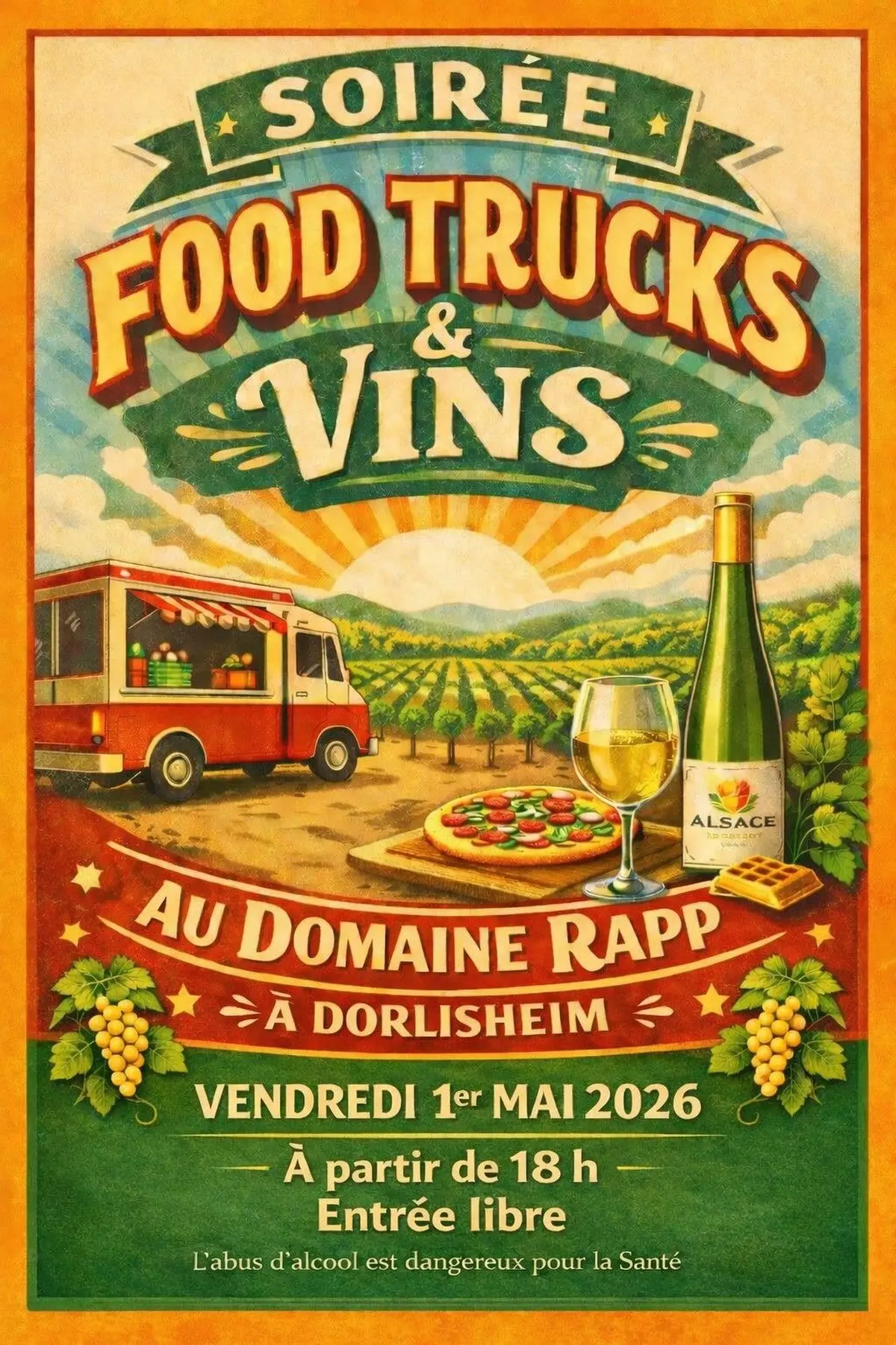 Soirée Food trucks et vins au Domaine RAPP